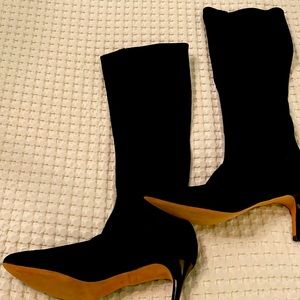 CLASSIC Black suede boots from Cole Haan - worn 1x!